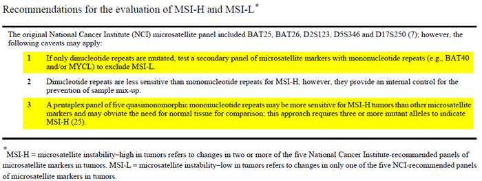 2004年修订版Bethesda指南 J Natl Cancer Inst._微卫星不稳定（MSI）检测的位点如何选择？_阅微基因