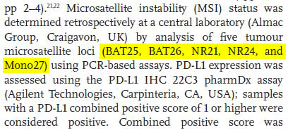 KeyNote 158临床研究文章采用单核苷酸panel进行MSI检测_微卫星不稳定（MSI）检测的位点如何选择？_阅微基因